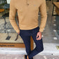 Minsk Mustard Slim Fit Sweater