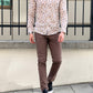 Seth Beige Patterned Shirt