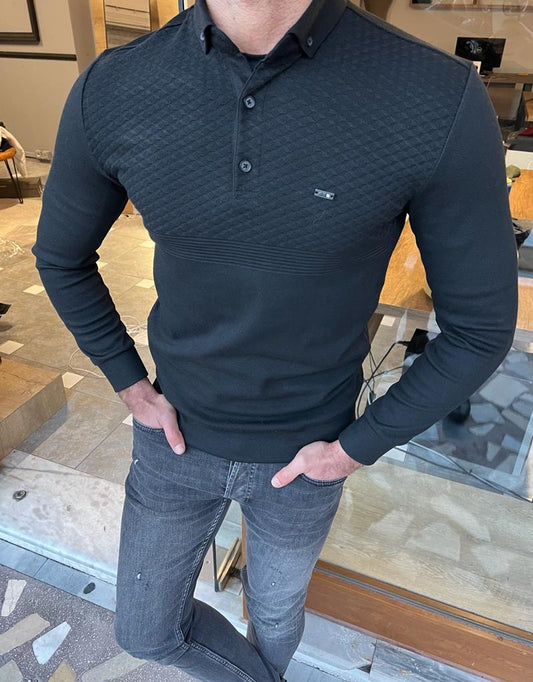 Orlando Black Polo Knitwear