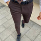 Thomas Claret Red Super Slim Fit Pants