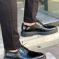 Olena Black Leather Shoes