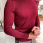 Jake Claret Red Slim Fit Sweater