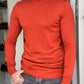 Hamilton Orange Slim Fit Turtleneck Sweater