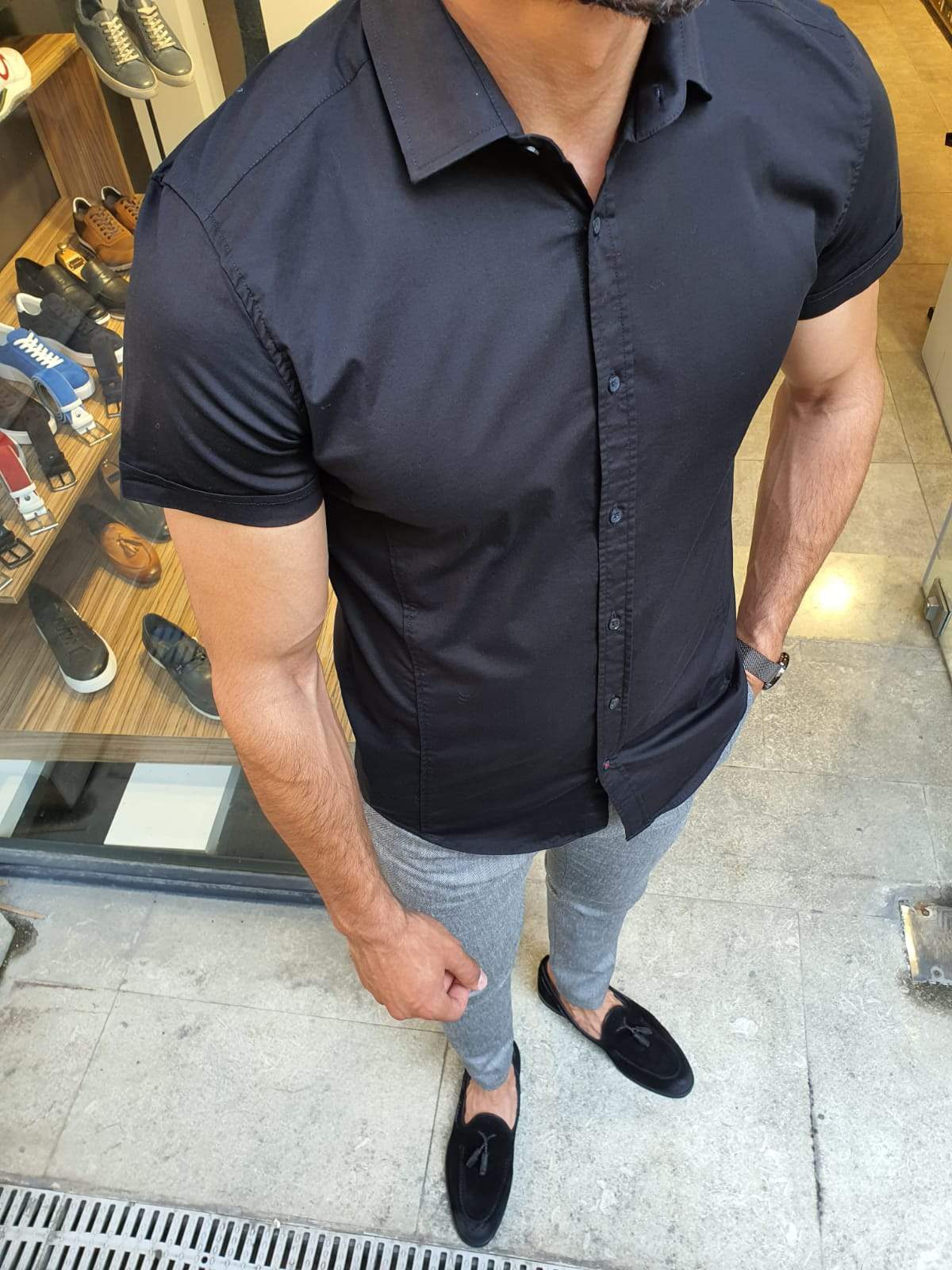 Vigo Black Short Sleeve Shirt