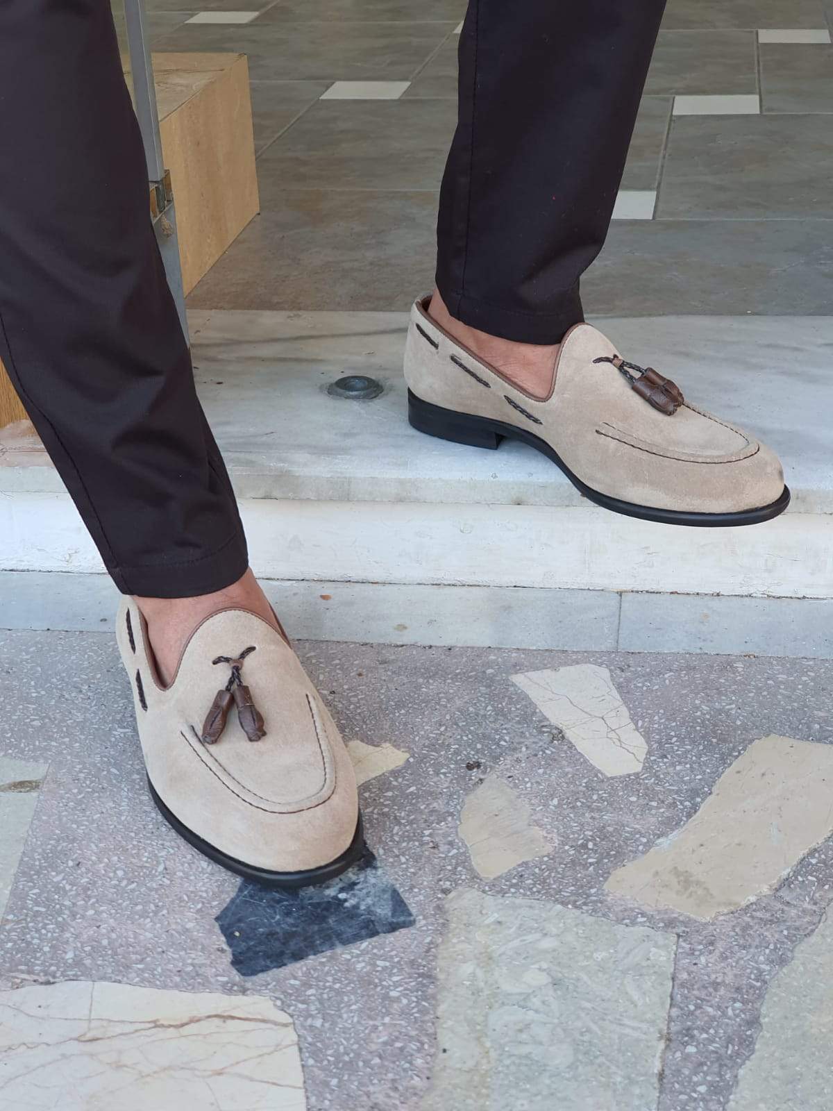 Napoca Suede Beige Sardinelli Loafers