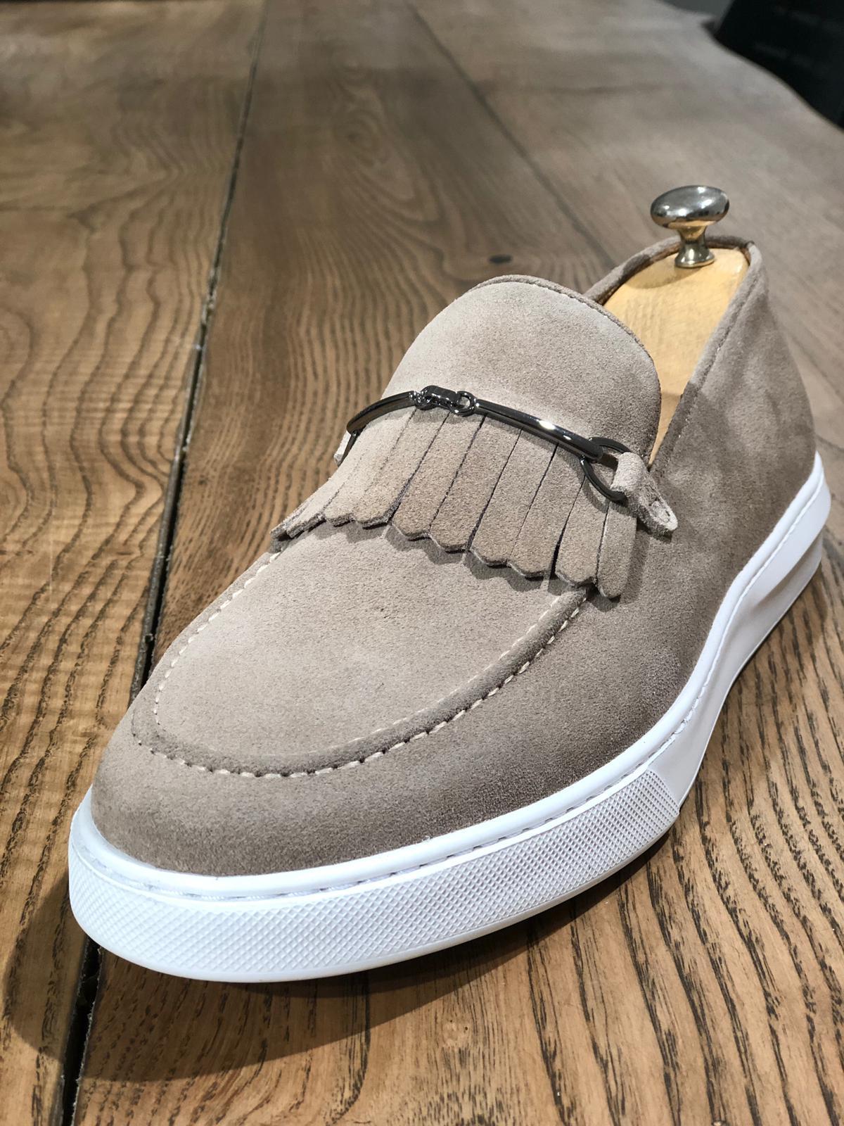 Elmore Beige Loafers