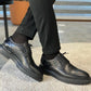 Fresno Black Croco Leather Shoes