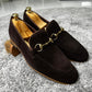 Rava Suede Brown Loafers