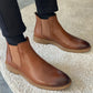 Dallas Camel Leather Chelsea Boots
