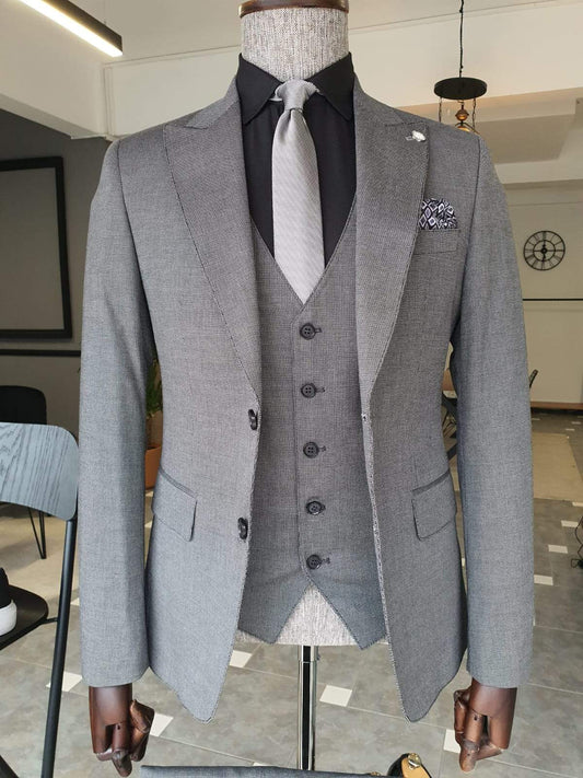 Geneva Gray Slim Fit Suit