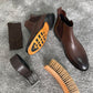 Lucca Brown Chelsea Boots