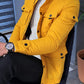 Catania Yellow Slim Fit Coat