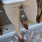 Napoca Beige Slim Fit Pants