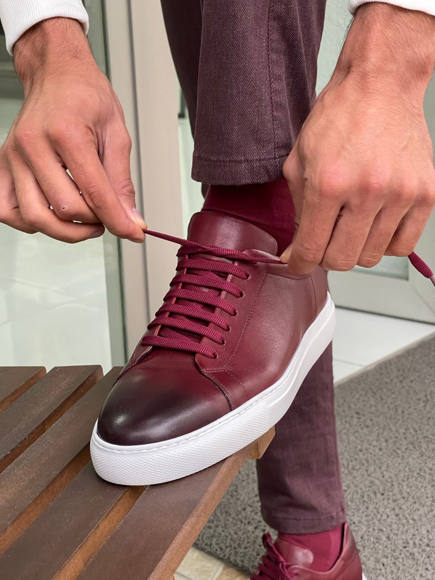 Madison Claret Red Sneakers